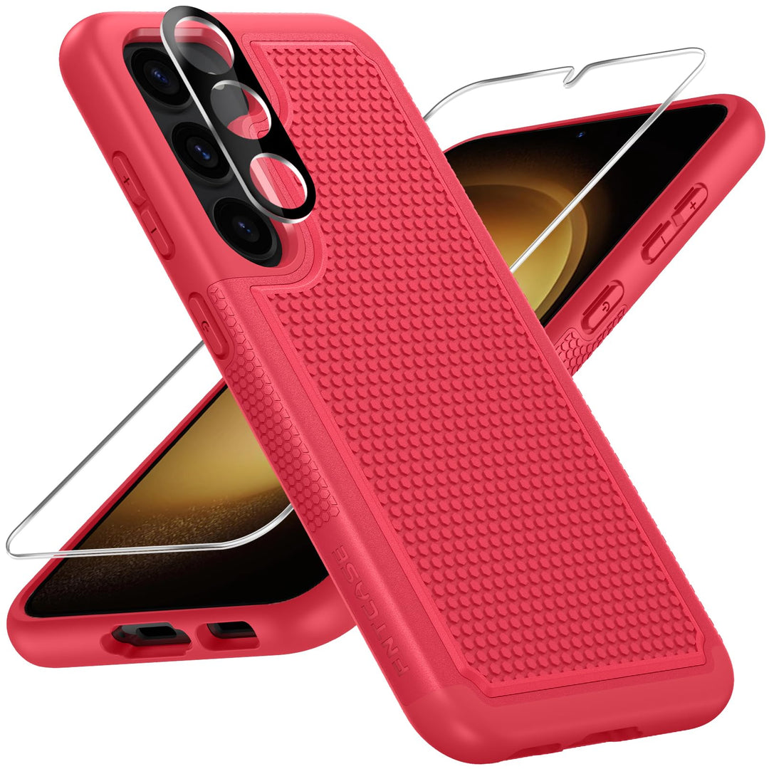 FNTCASE Rugged Shield for Galaxy S23 - Black Matte - DOKUTRONIX