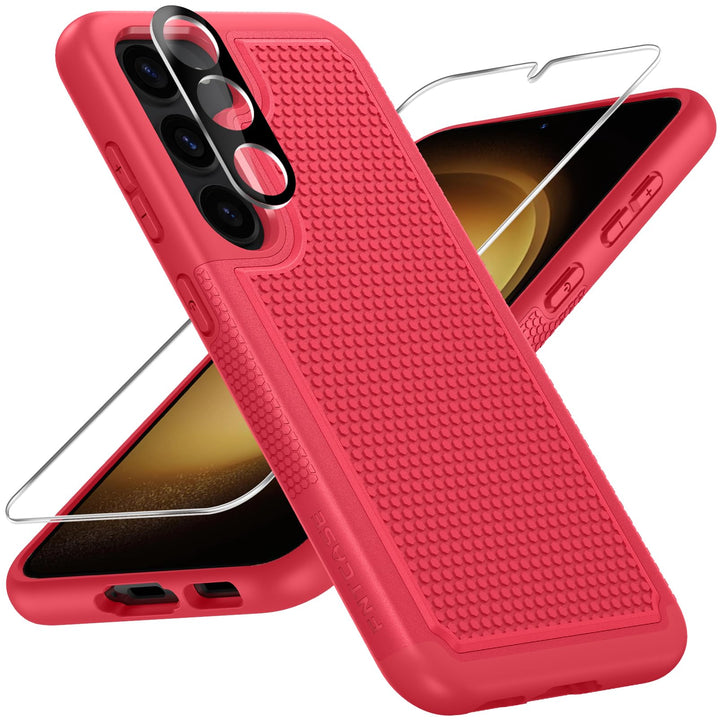 FNTCASE Rugged Shield for Galaxy S23 - Black Matte - DOKUTRONIX