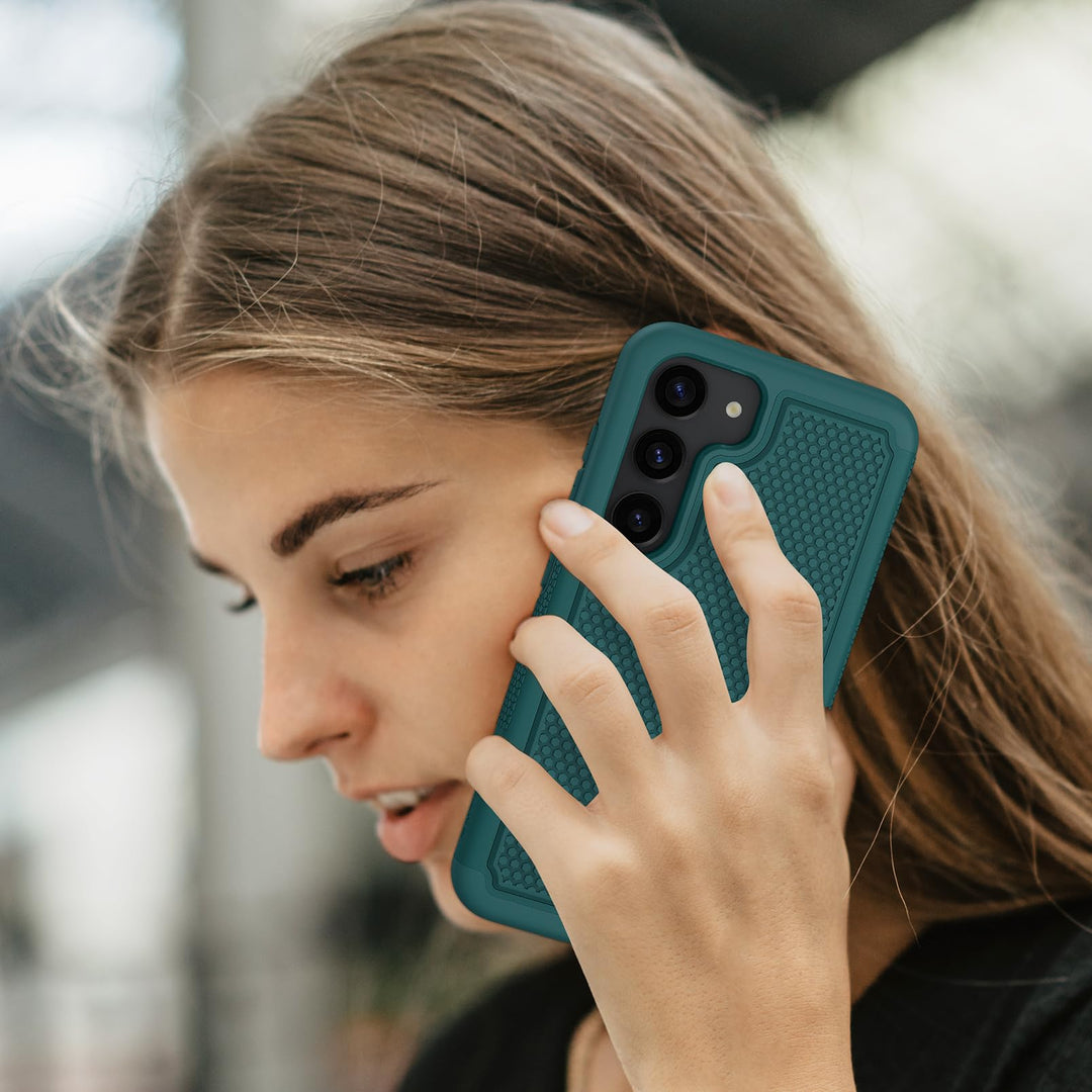 FNTCASE Rugged Shield for Galaxy S23 - Black Matte - DOKUTRONIX