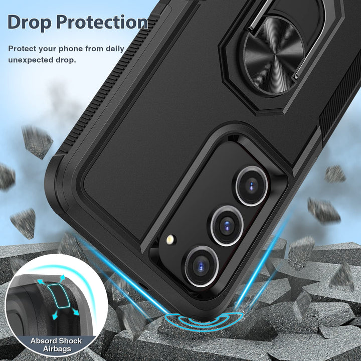 FNTCASE Rugged Shield for Galaxy S23 - Black Matte - DOKUTRONIX
