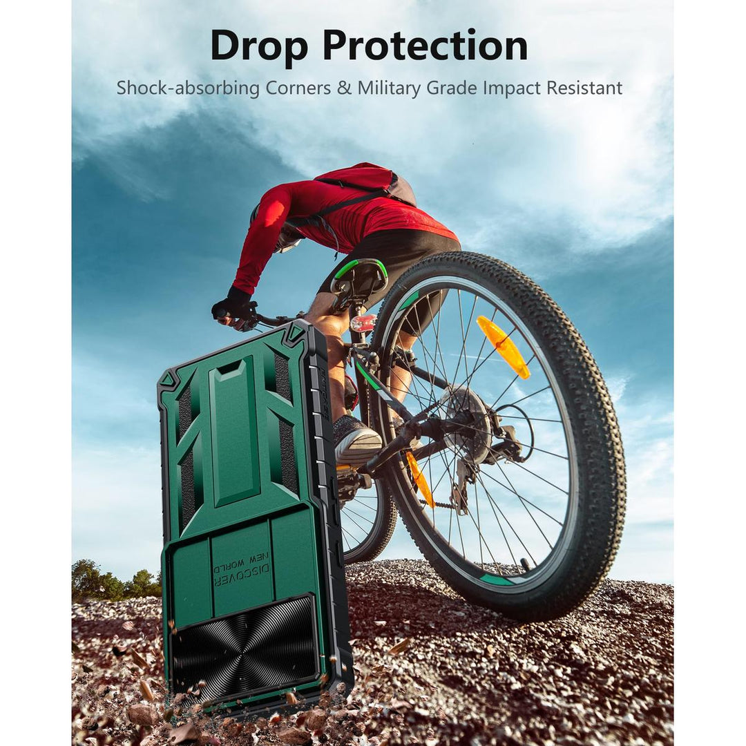 FNTCASE Rugged Kickstand Case for Pixel 8 Pro - Green - DOKUTRONIX