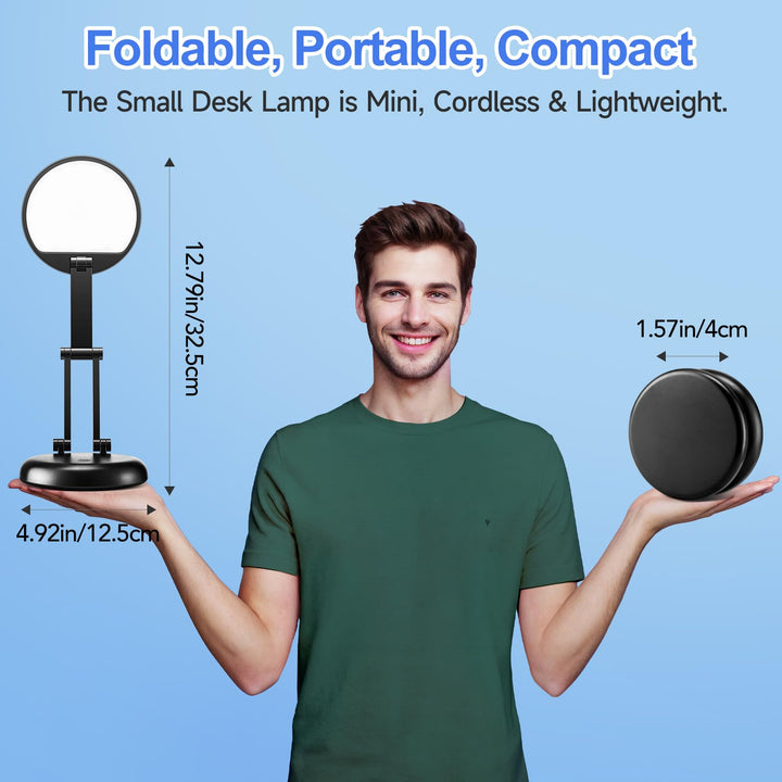 Foldable Glow: Rechargeable 3600mAh Table Lamp - DOKUTRONIX