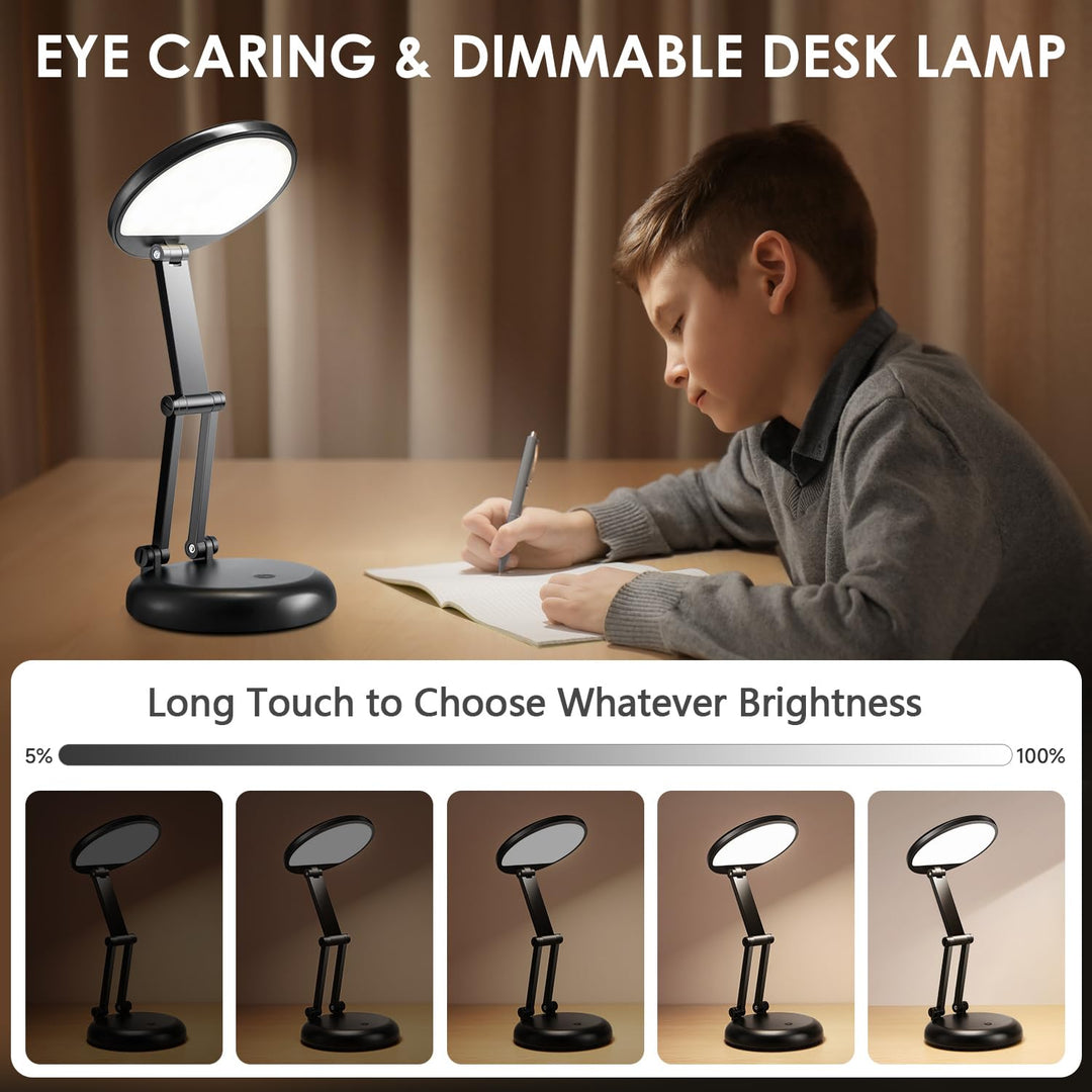 Foldable Glow: Rechargeable 3600mAh Table Lamp - DOKUTRONIX