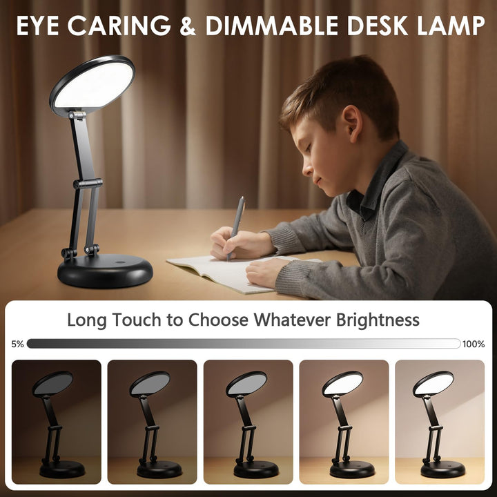 Foldable Glow: Rechargeable 3600mAh Table Lamp - DOKUTRONIX