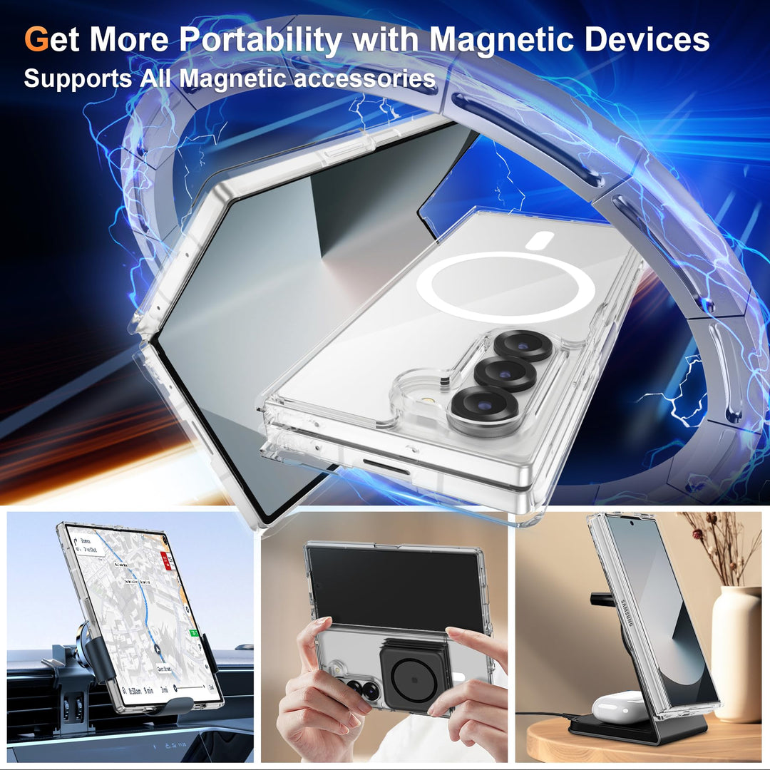 FoldTech Clear MagCase for Samsung Z6 - DOKUTRONIX