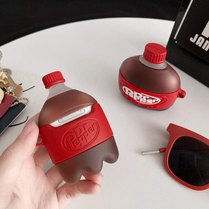 Kawaii Dr Pepper Silicone AirPods Case - DOKUTRONIX
