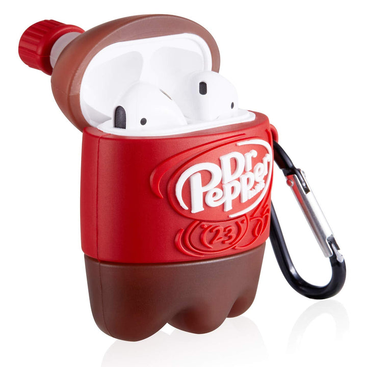 Kawaii Dr Pepper Silicone AirPods Case - DOKUTRONIX