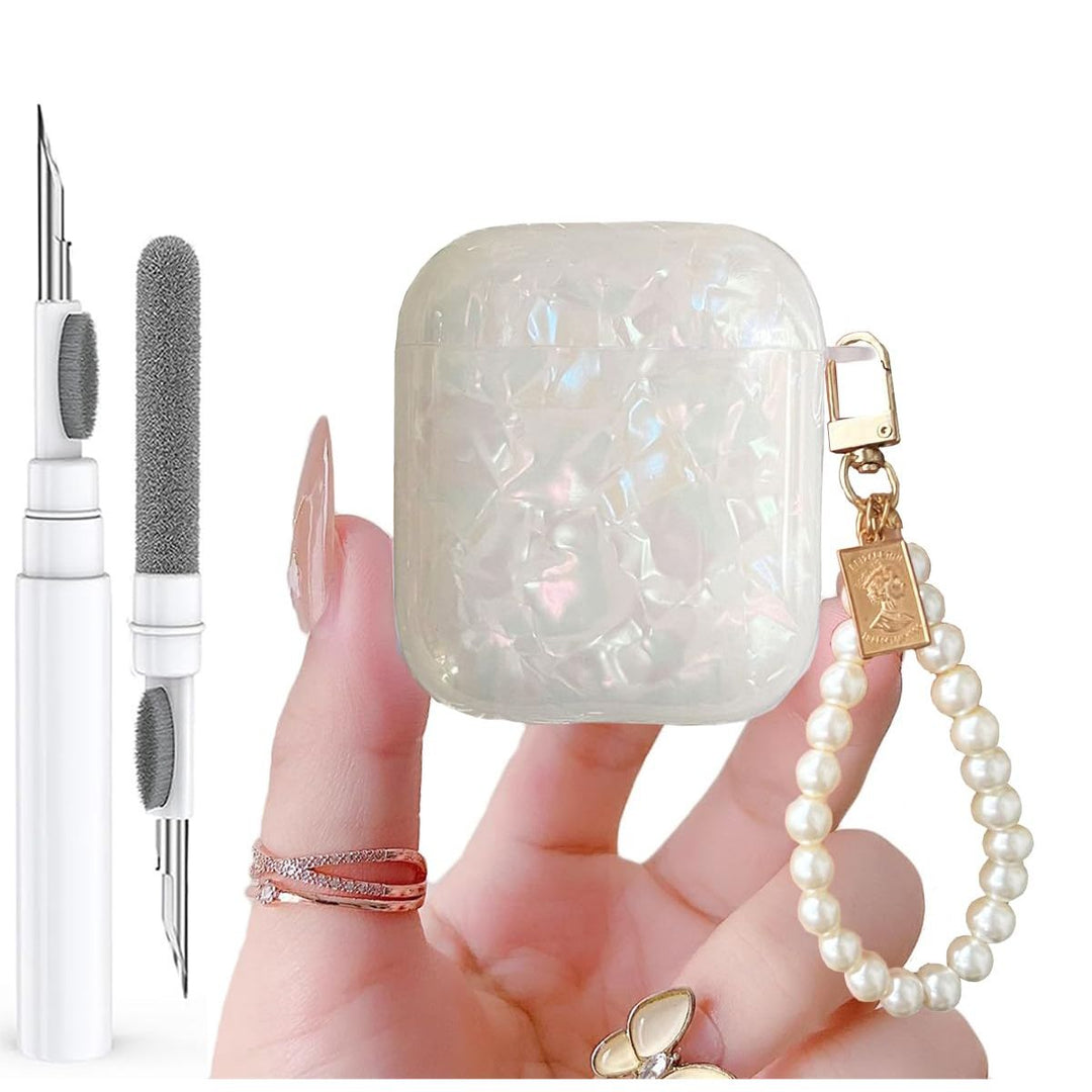 Glitter Pearl AirPods Case & Cleaner Kit - DOKUTRONIX