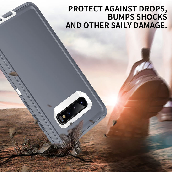 Galaxy S10 Rugged Shield Case - Purple/Pink - DOKUTRONIX