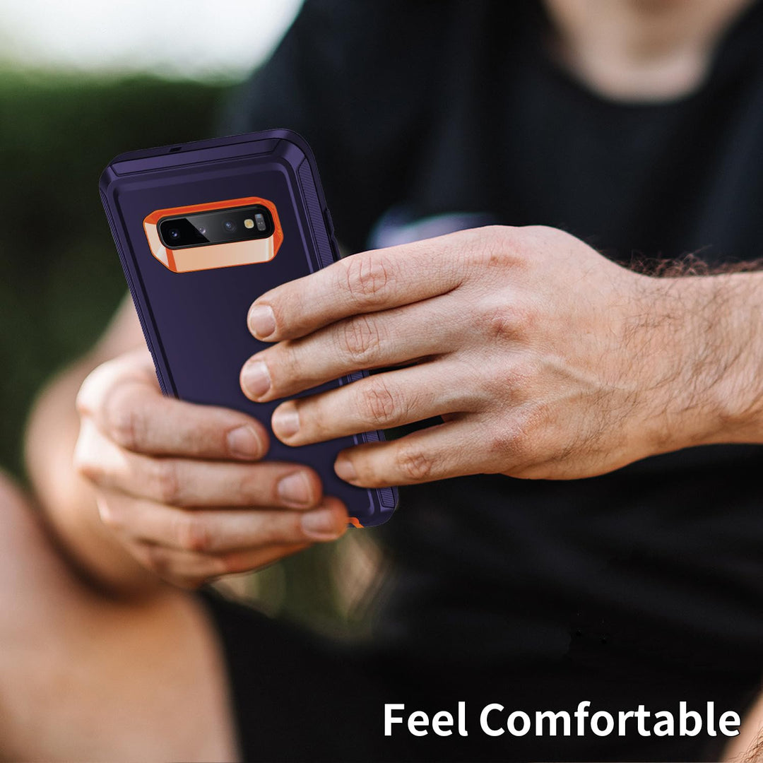 Galaxy S10 Rugged Shield Case - Purple/Pink - DOKUTRONIX