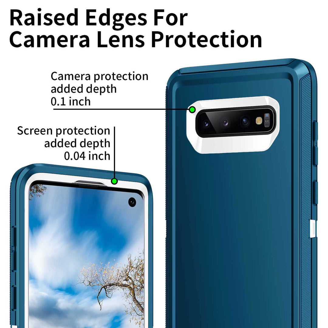Galaxy S10 Rugged Shield Case - Purple/Pink - DOKUTRONIX
