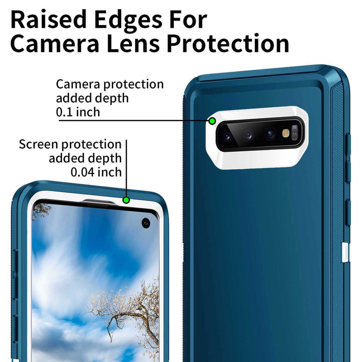 Galaxy S10 Rugged Shield Case - Purple/Pink - DOKUTRONIX