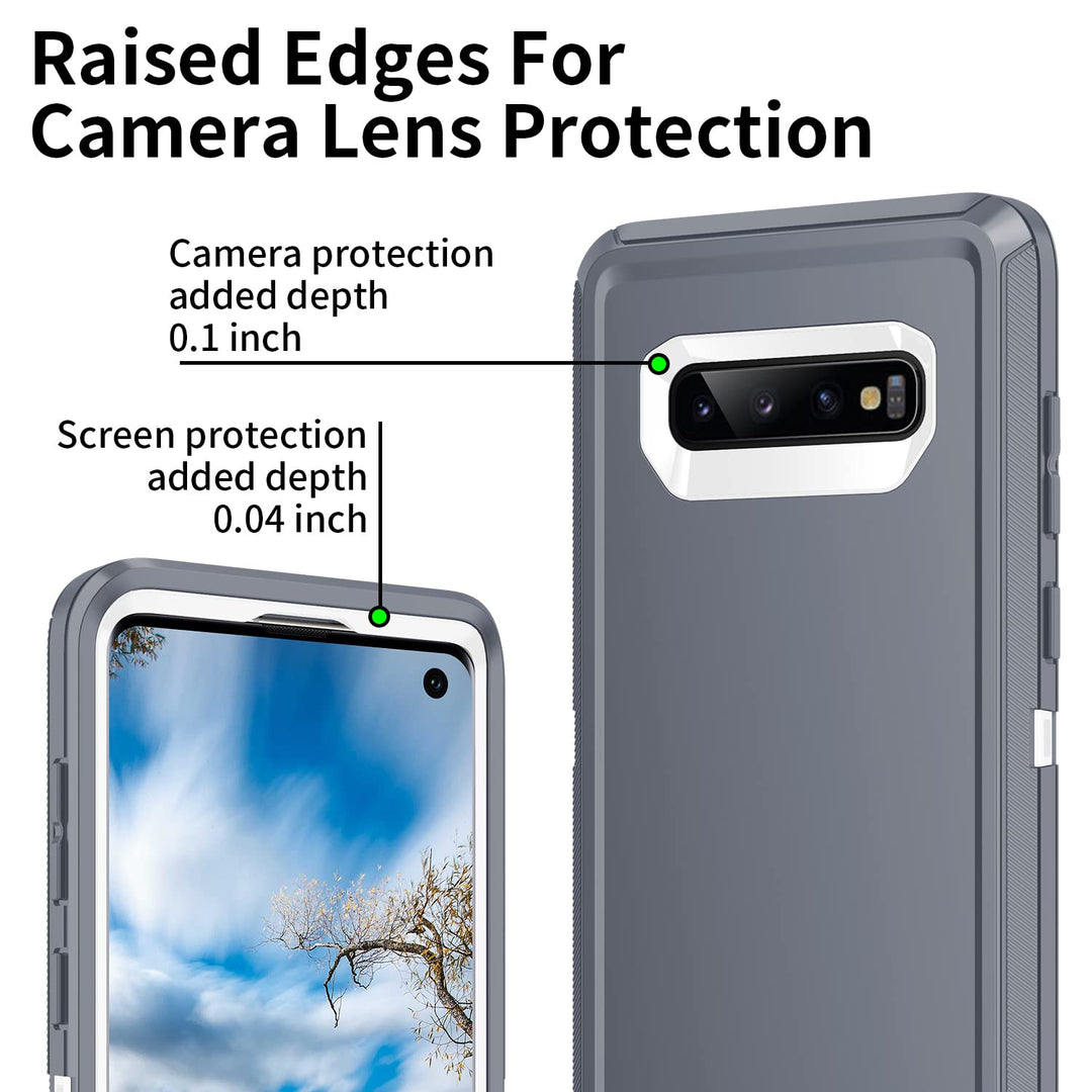 Galaxy S10 Rugged Shield Case - Purple/Pink - DOKUTRONIX