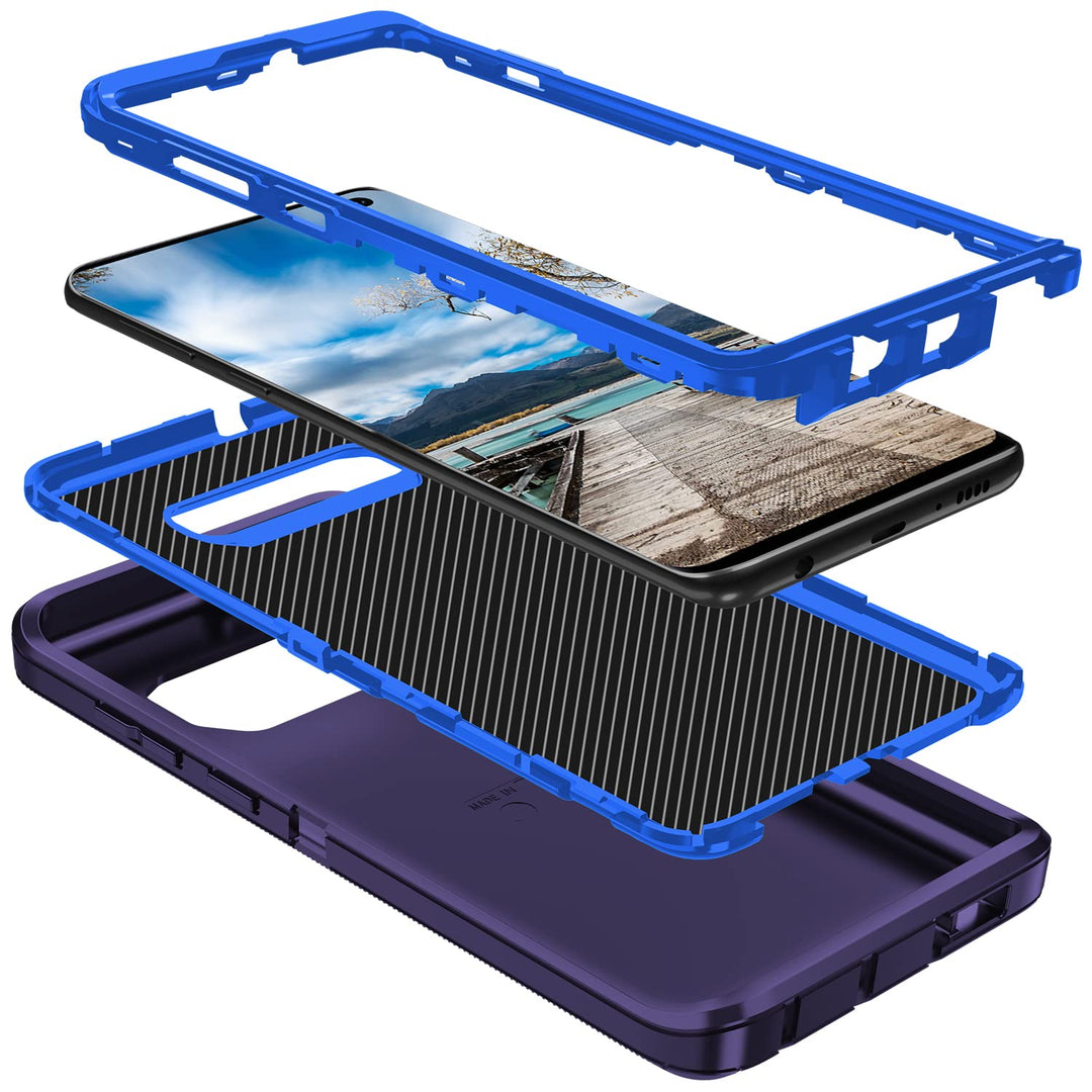 Galaxy S10 Rugged Shield Case - Purple/Pink - DOKUTRONIX
