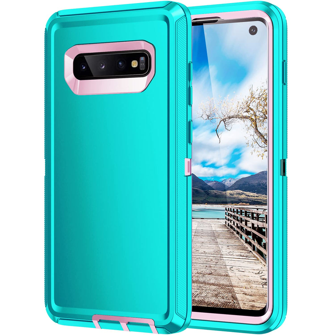 Galaxy S10 Rugged Shield Case - Purple/Pink - DOKUTRONIX