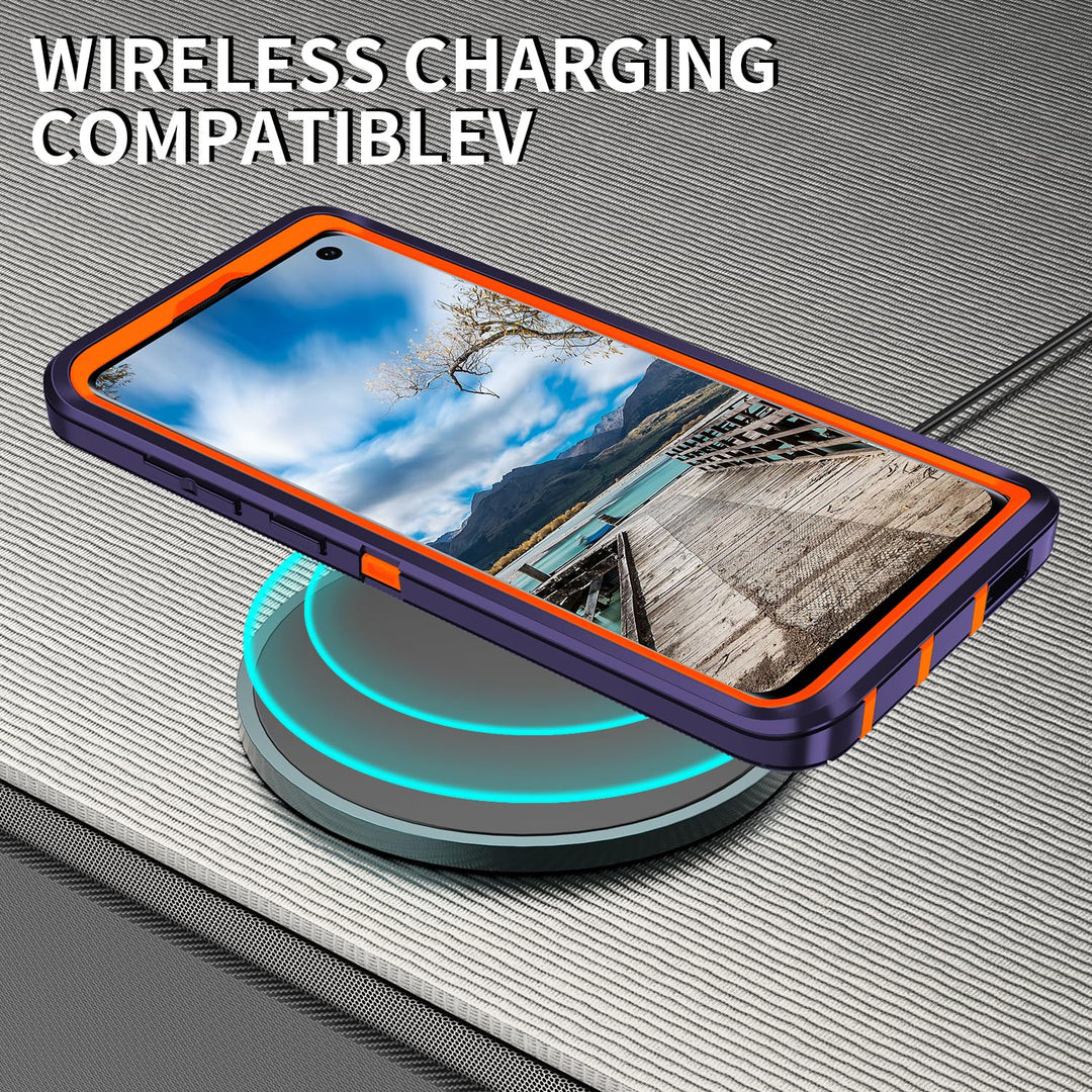 Galaxy S10 Rugged Shield Case - Purple/Pink - DOKUTRONIX