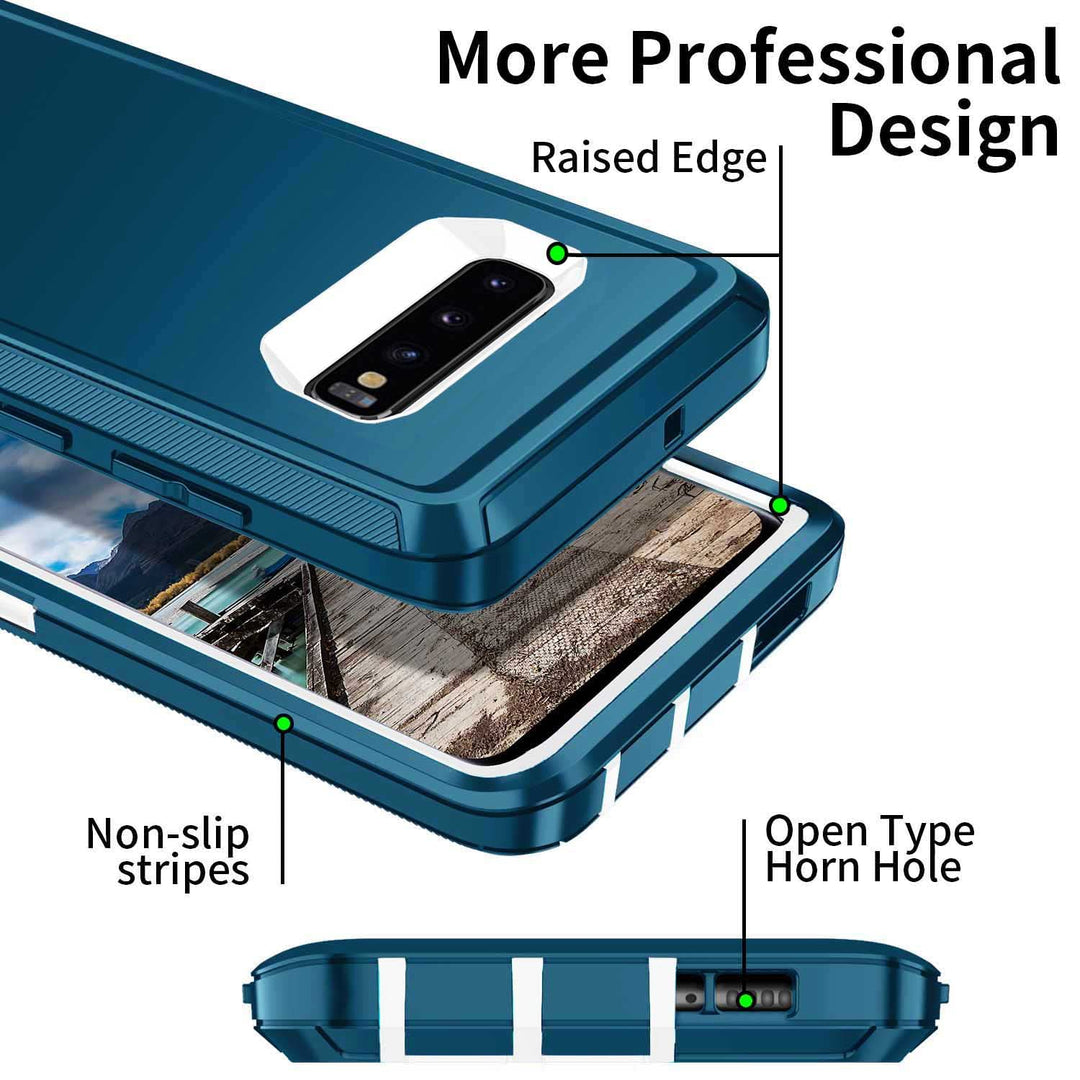 Galaxy S10 Rugged Shield Case - Purple/Pink - DOKUTRONIX