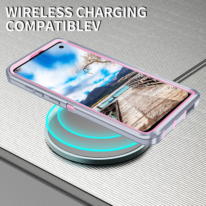 Galaxy S10 Rugged Shield Case - Purple/Pink - DOKUTRONIX
