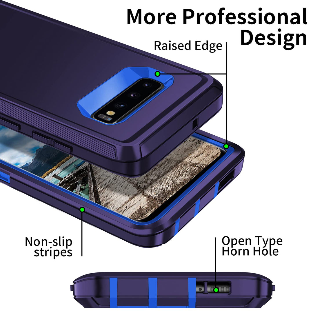 Galaxy S10 Rugged Shield Case - Purple/Pink - DOKUTRONIX