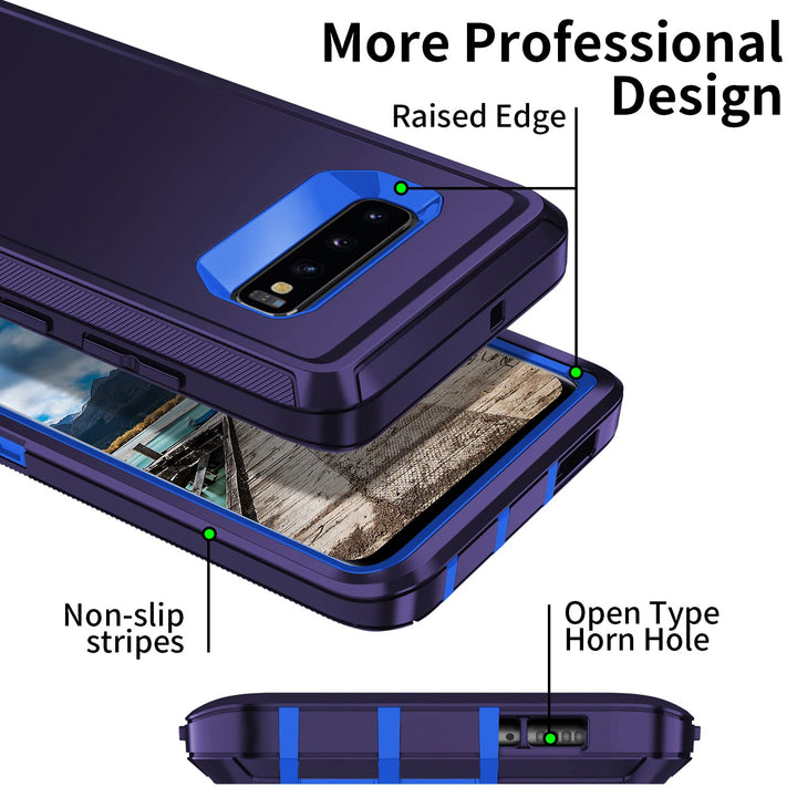 Galaxy S10 Rugged Shield Case - Purple/Pink - DOKUTRONIX