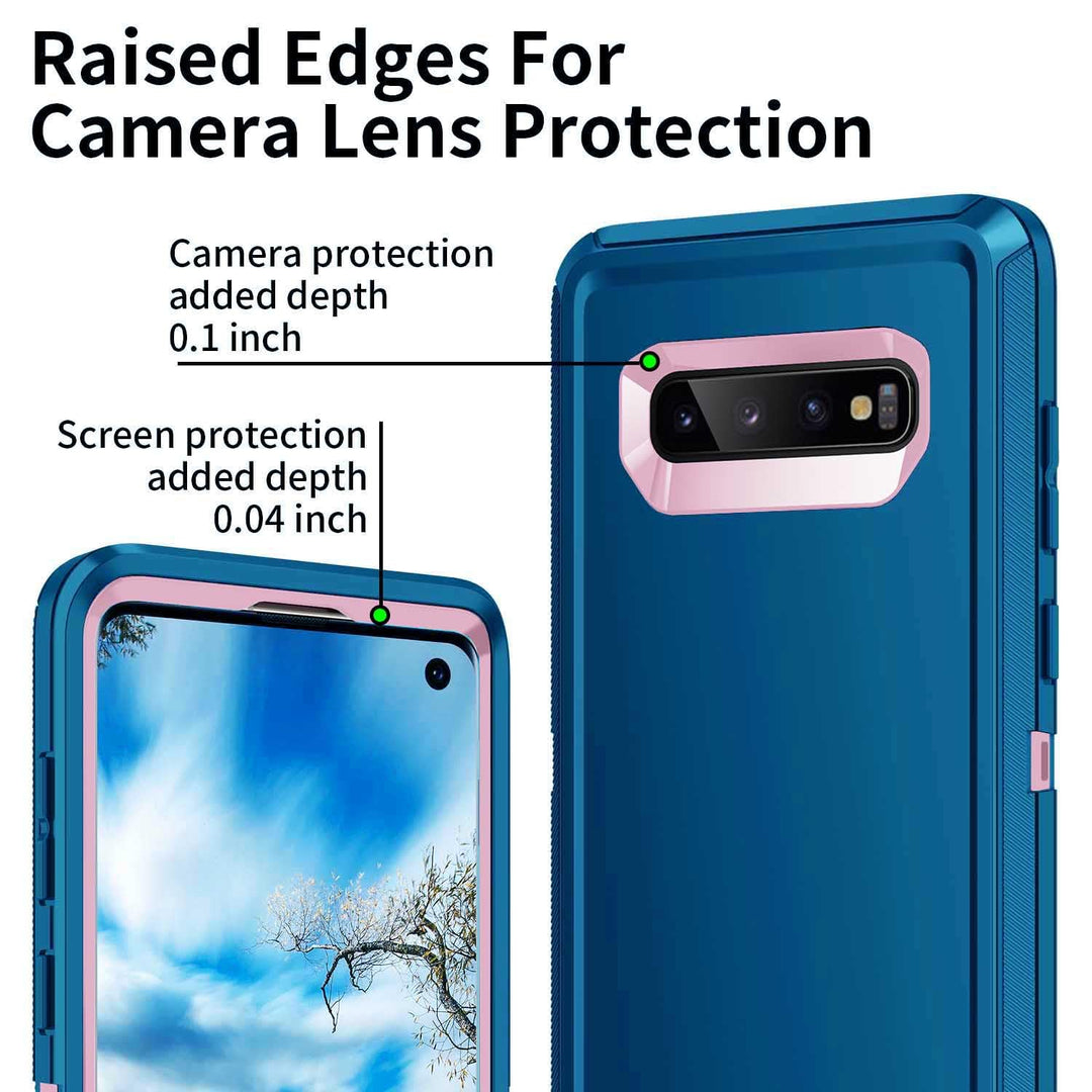 Galaxy S10 Rugged Shield Case - Purple/Pink - DOKUTRONIX