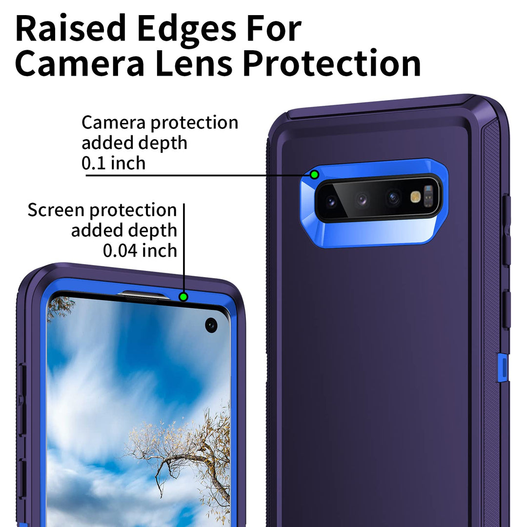 Galaxy S10 Rugged Shield Case - Purple/Pink - DOKUTRONIX