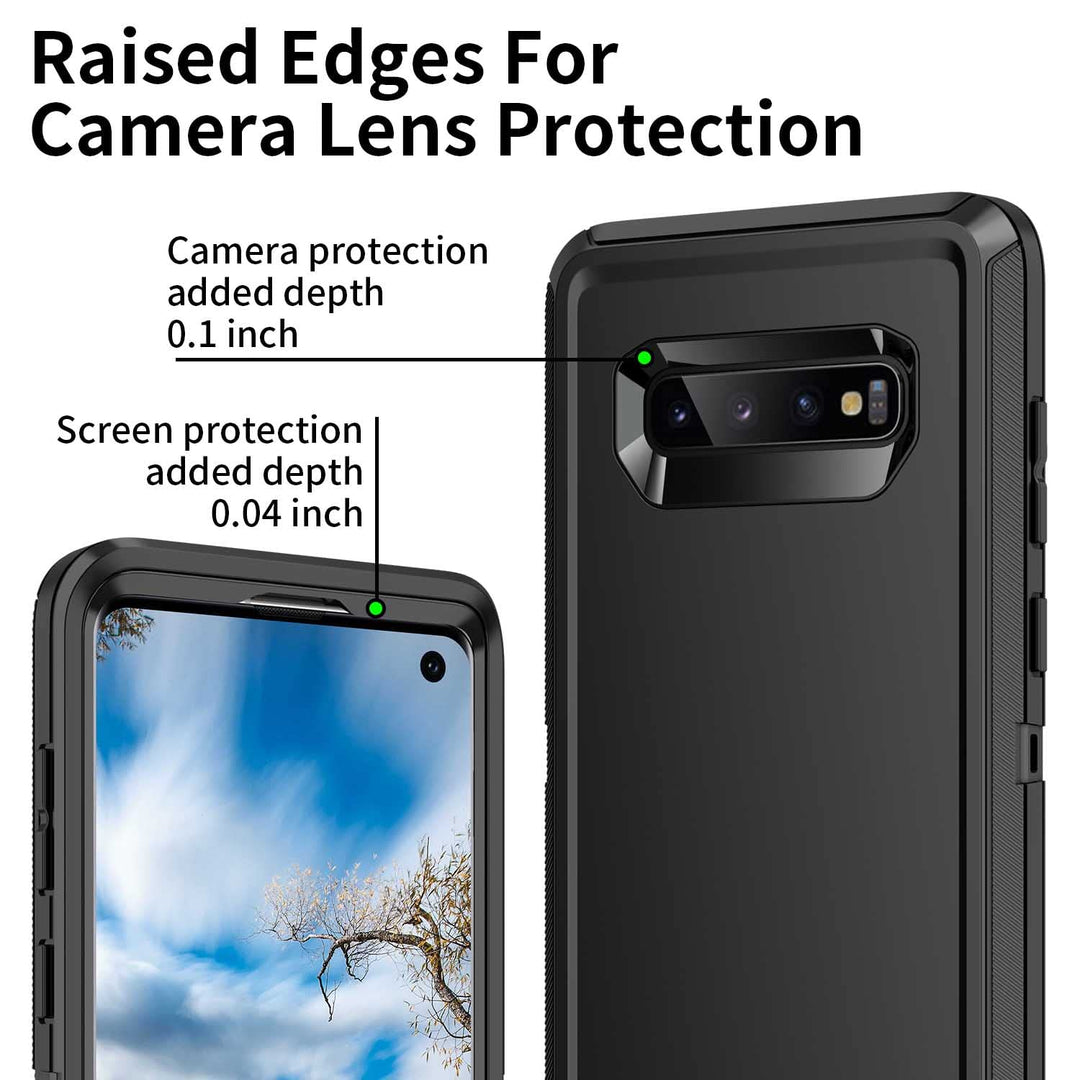 Galaxy S10 Rugged Shield Case - Purple/Pink - DOKUTRONIX
