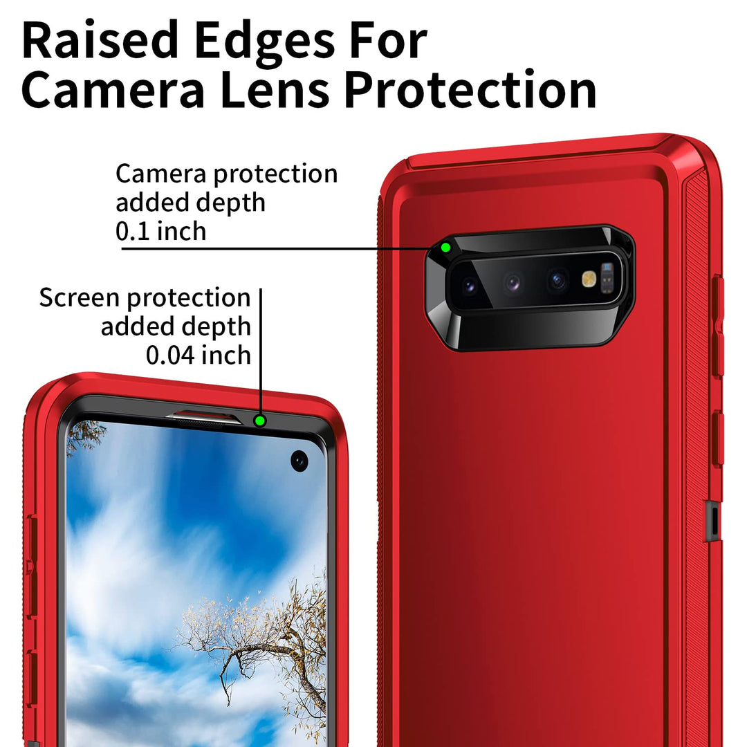 Galaxy S10 Rugged Shield Case - Purple/Pink - DOKUTRONIX