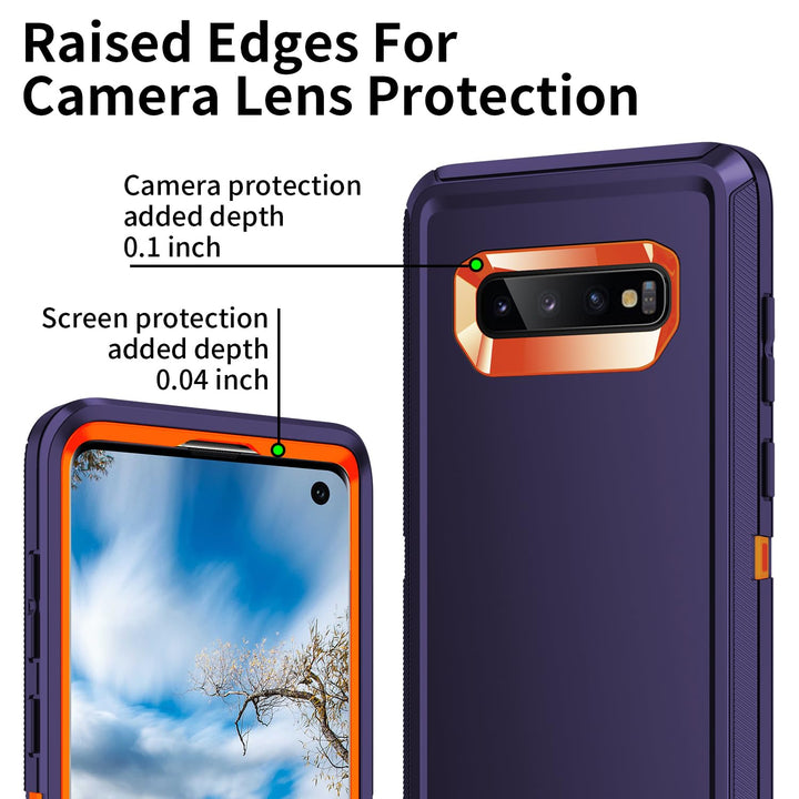 Galaxy S10 Rugged Shield Case - Purple/Pink - DOKUTRONIX