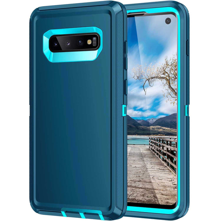 Galaxy S10 Rugged Shield Case - Purple/Pink - DOKUTRONIX