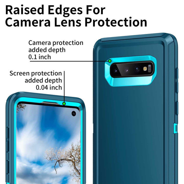 Galaxy S10 Rugged Shield Case - Purple/Pink - DOKUTRONIX