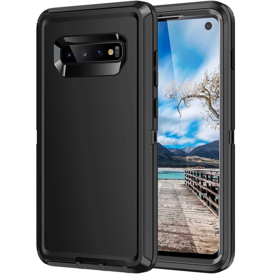 Galaxy S10 Rugged Shield Case - Purple/Pink - DOKUTRONIX