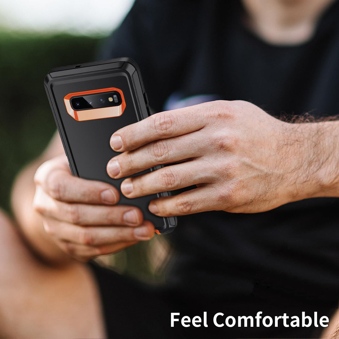 Galaxy S10 Rugged Shield Case - Purple/Pink - DOKUTRONIX