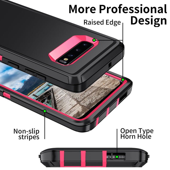 Galaxy S10 Rugged Shield Case - Purple/Pink - DOKUTRONIX
