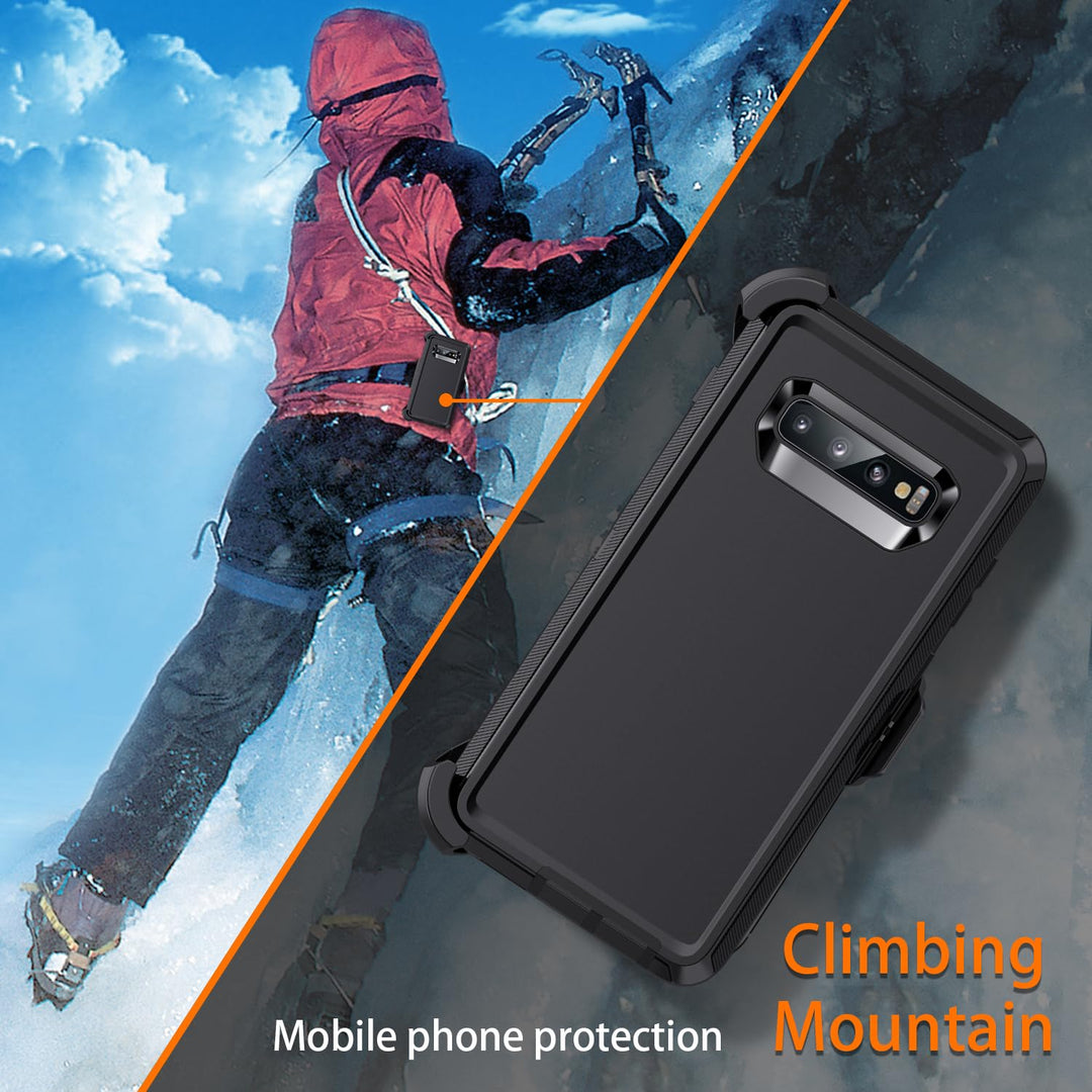 Galaxy S10 Rugged Shield Case - Purple/Pink - DOKUTRONIX
