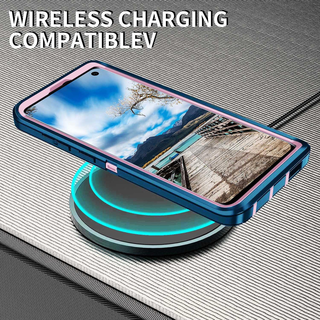 Galaxy S10 Rugged Shield Case - Purple/Pink - DOKUTRONIX