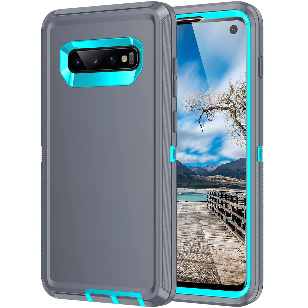Galaxy S10 Rugged Shield Case - Purple/Pink - DOKUTRONIX