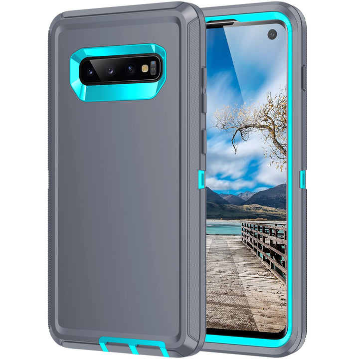 Galaxy S10 Rugged Shield Case - Purple/Pink - DOKUTRONIX