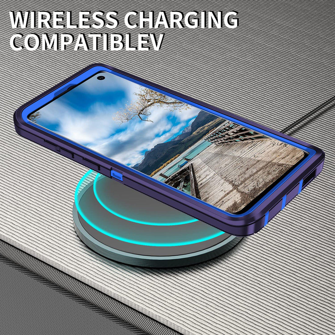Galaxy S10 Rugged Shield Case - Purple/Pink - DOKUTRONIX