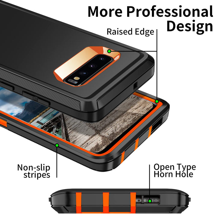 Galaxy S10 Rugged Shield Case - Purple/Pink - DOKUTRONIX