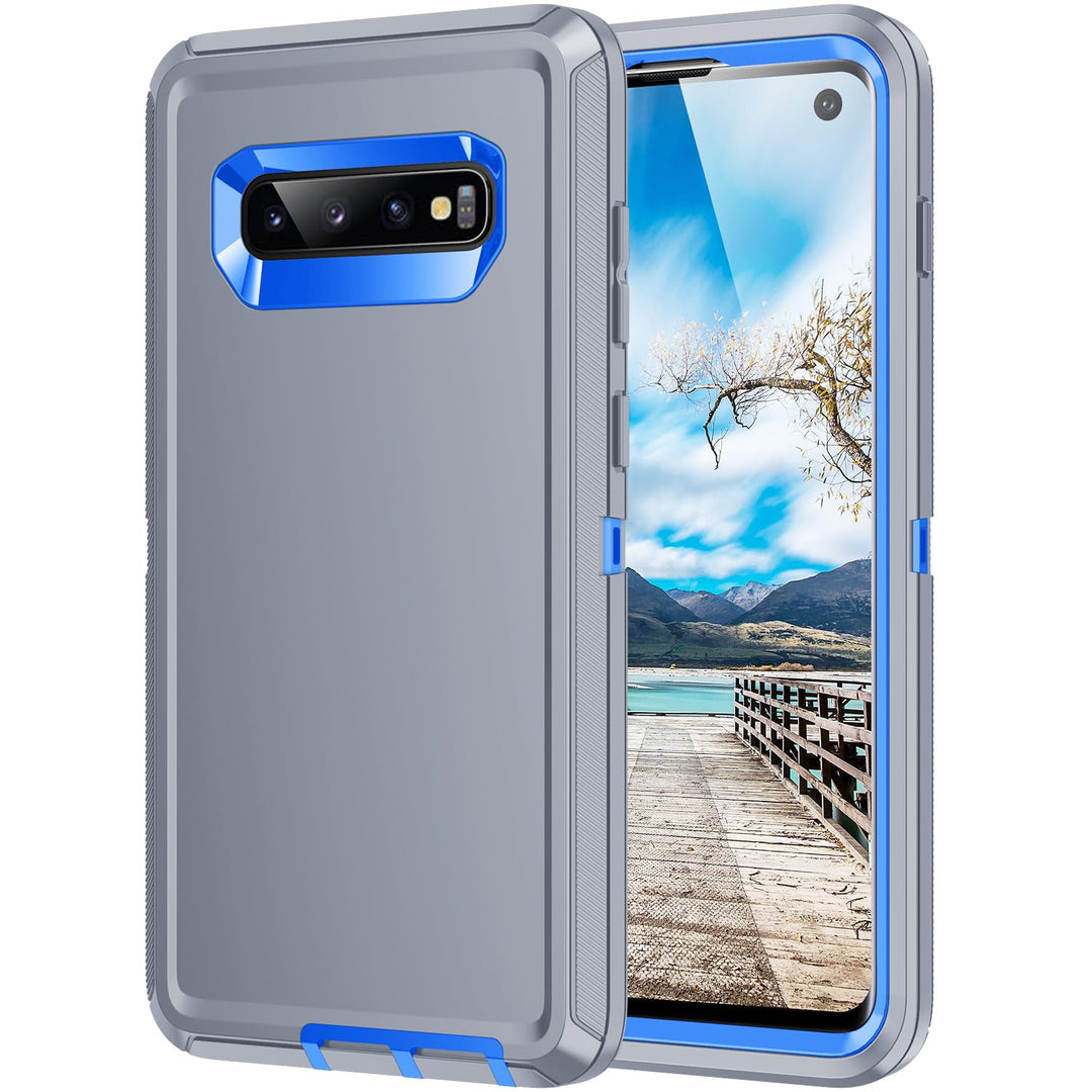 Galaxy S10 Rugged Shield Case - Purple/Pink - DOKUTRONIX