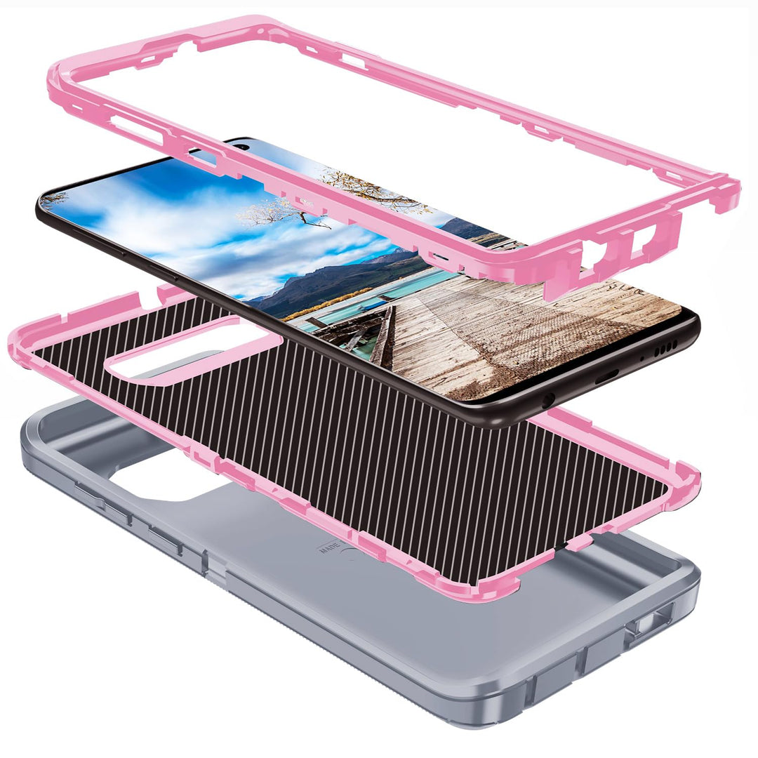 Galaxy S10 Rugged Shield Case - Purple/Pink - DOKUTRONIX