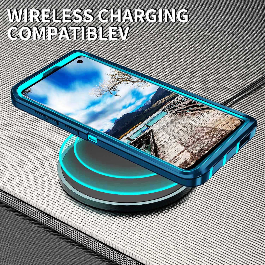 Galaxy S10 Rugged Shield Case - Purple/Pink - DOKUTRONIX