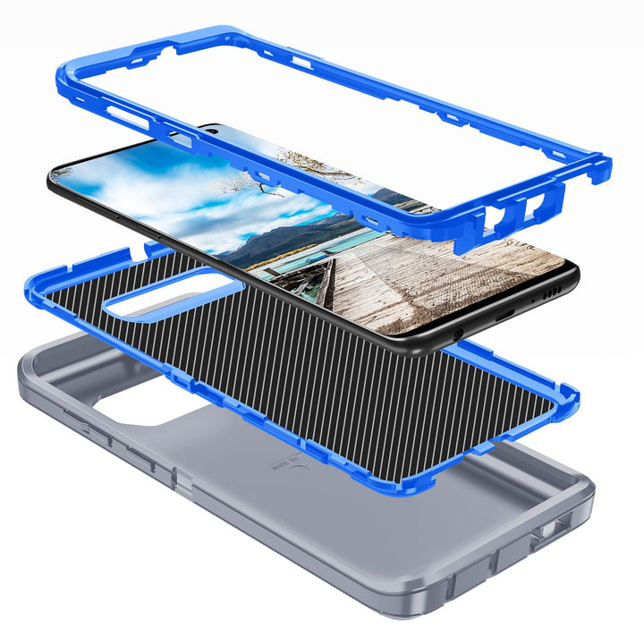 Galaxy S10 Rugged Shield Case - Purple/Pink - DOKUTRONIX