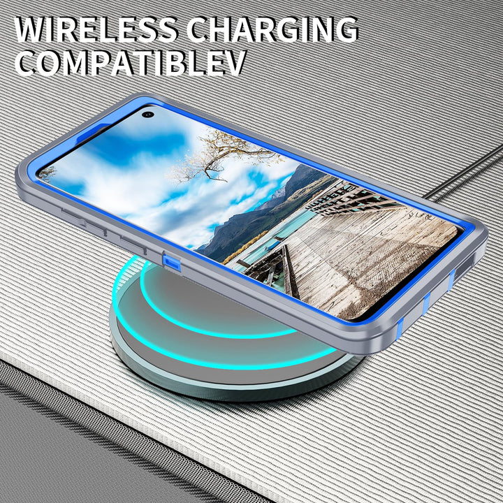 Galaxy S10 Rugged Shield Case - Purple/Pink - DOKUTRONIX