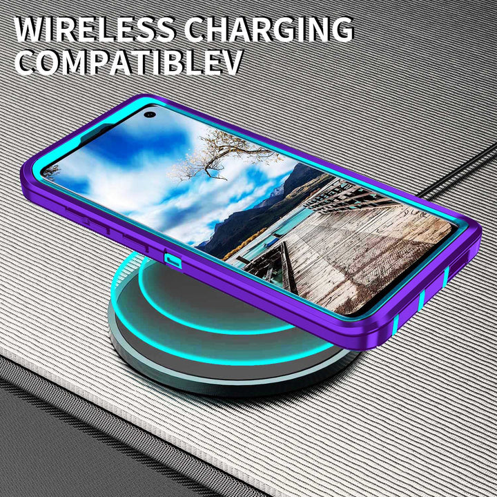 Galaxy S10 Rugged Shield Case - Purple/Pink - DOKUTRONIX