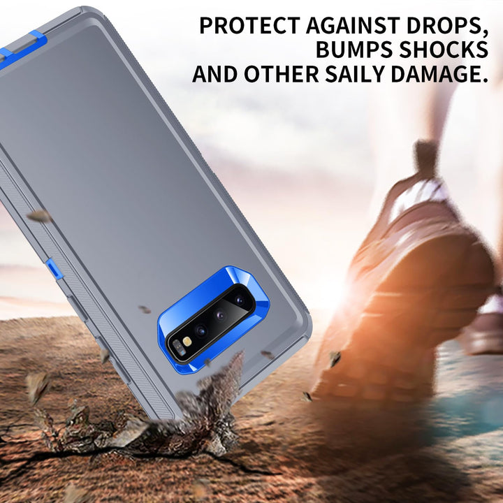 Galaxy S10 Rugged Shield Case - Purple/Pink - DOKUTRONIX