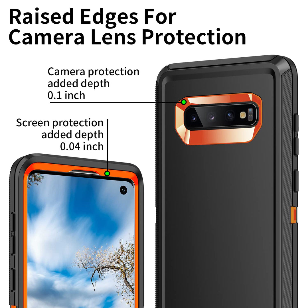 Galaxy S10 Rugged Shield Case - Purple/Pink - DOKUTRONIX