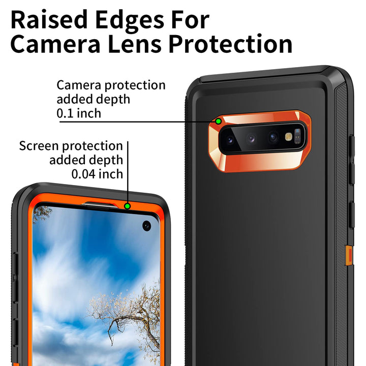 Galaxy S10 Rugged Shield Case - Purple/Pink - DOKUTRONIX
