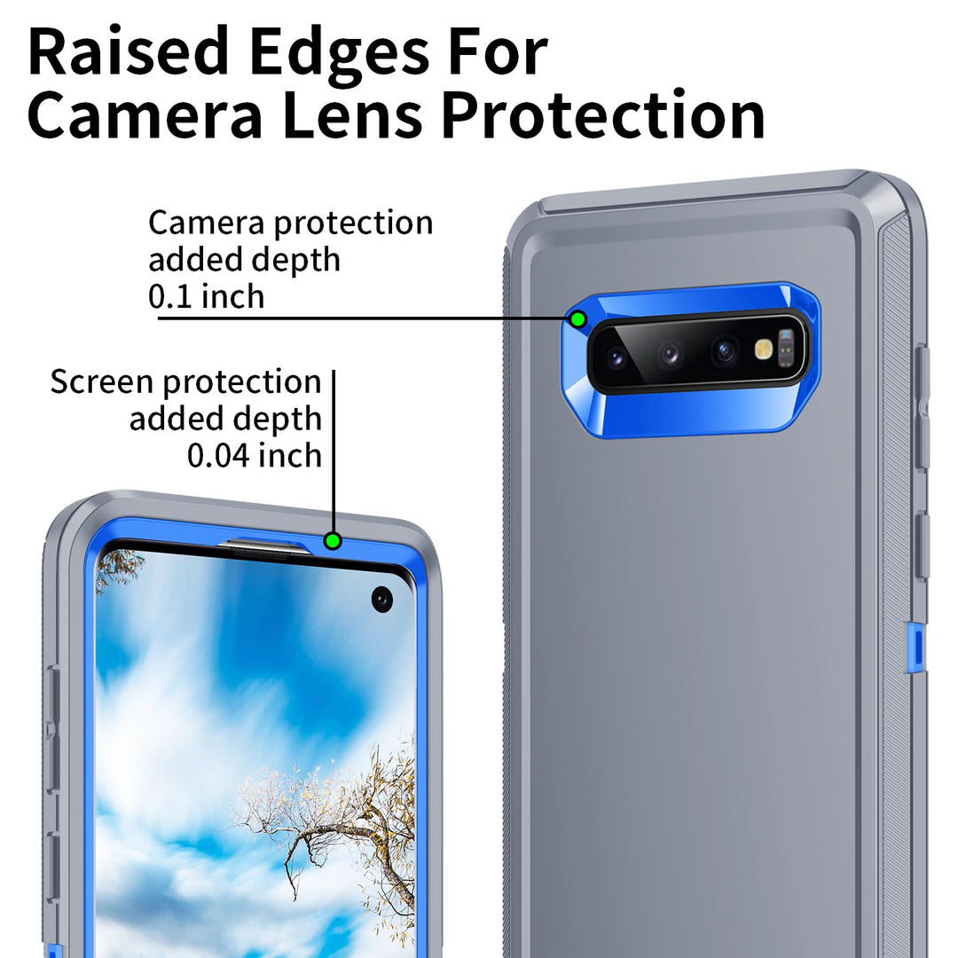 Galaxy S10 Rugged Shield Case - Purple/Pink - DOKUTRONIX